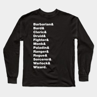 Create Your Character (Class) Long Sleeve T-Shirt